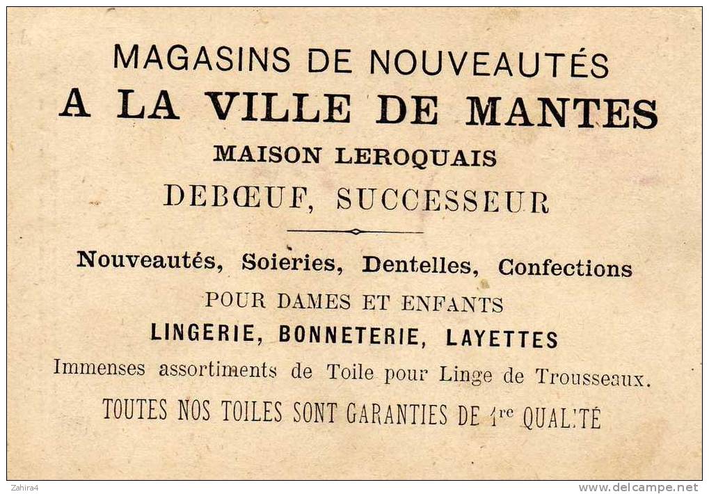 Espagne - A La Ville De Mantes - Magasins De Nouveautés - Maison Leroquais - Deboeuf Successeur - Otros & Sin Clasificación