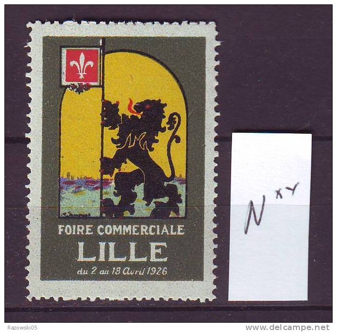 FRANCE. TIMBRE .VIGNETTE. CINDERELLA. ................................FOIRE COMMERCIALE LILLE. 1926 - Autres & Non Classés