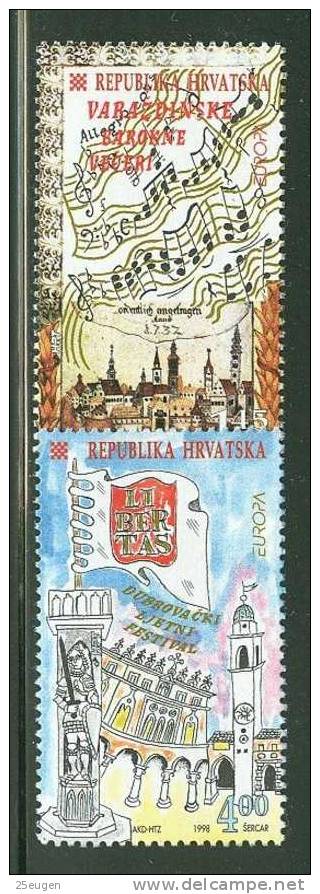 CROATIA  1998 EUROPA CEPT   MNH - 1998