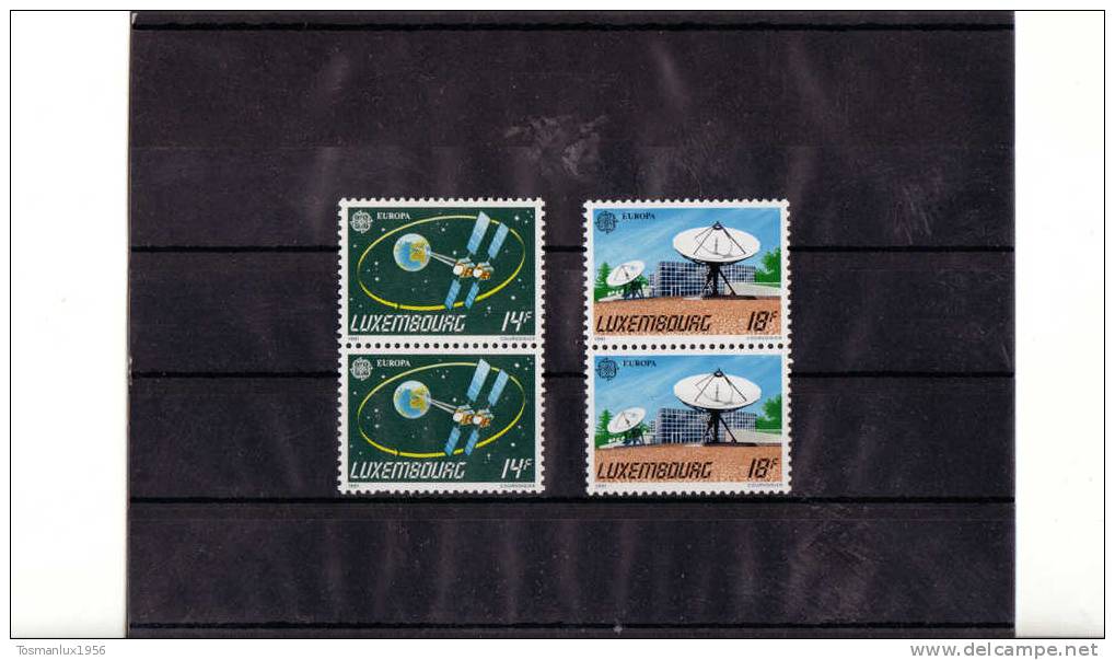 LUXEMBOURG 1991  EUROPE SPATIALE   LA SERIE :  BLOC DE 2 TIMBRES  TTBE / ** /  ( NEUF) - Ongebruikt