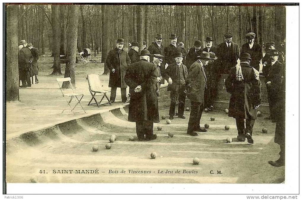 CPA  Jeu De Boules à SAINT MANDE  3916 - Boule/Pétanque