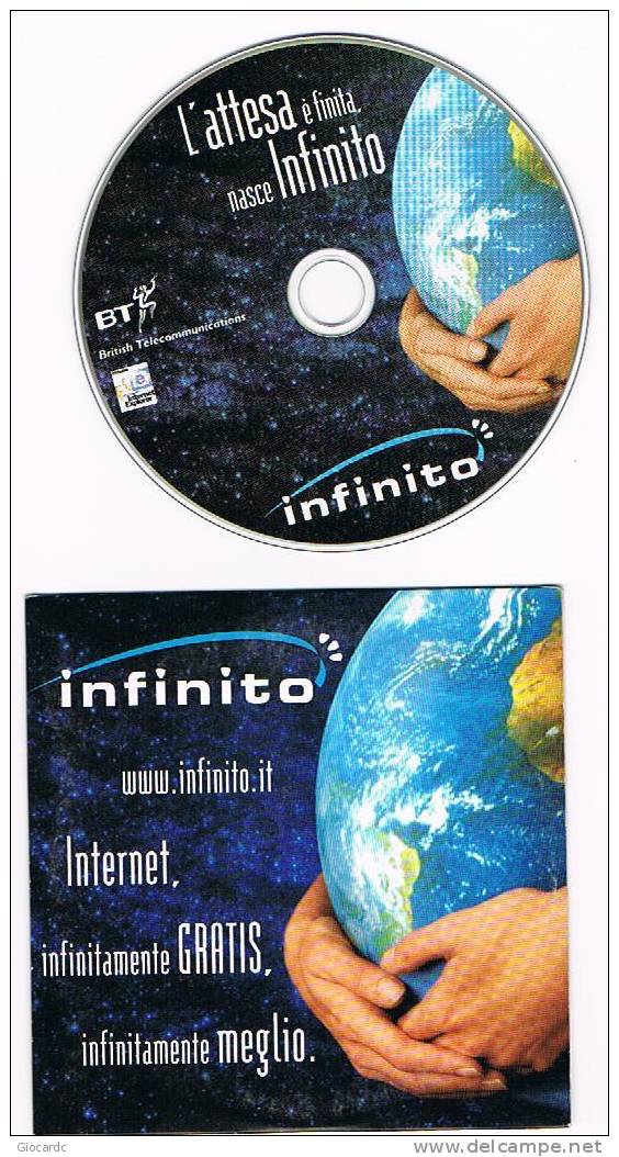 KIT DI CONNESSIONE A INTERNET - CD ROM - BRITISH TELECOMMUNICATIONS  BT - INFINITO  (INFINITO.IT) - Internetanschluss-Sets