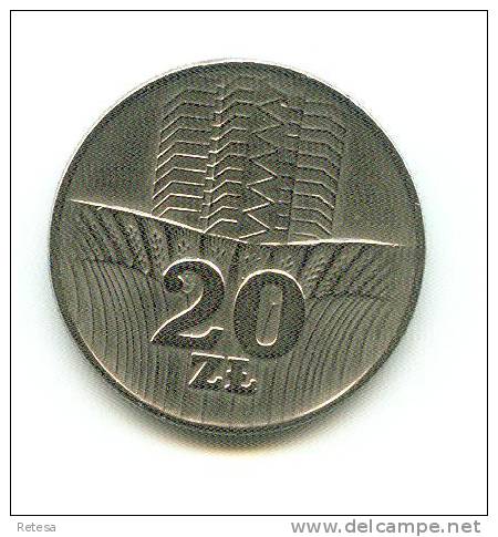 POLEN  20 ZLOTYCH  1976 - Pologne