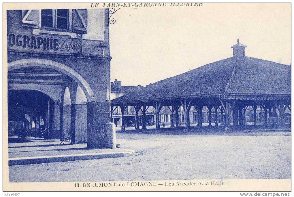 BEAUMONT DE LOMAGNE (82) Place Halle - Beaumont De Lomagne