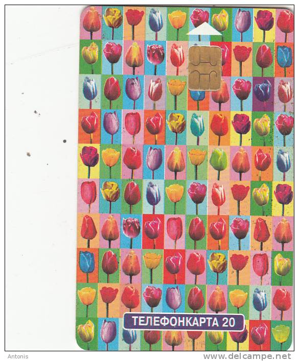 RUSSIA - 100 And 1 Tulip For Loved, MGTS Telecard 20 Units, Exp.date 30/06/02, Used - Russia