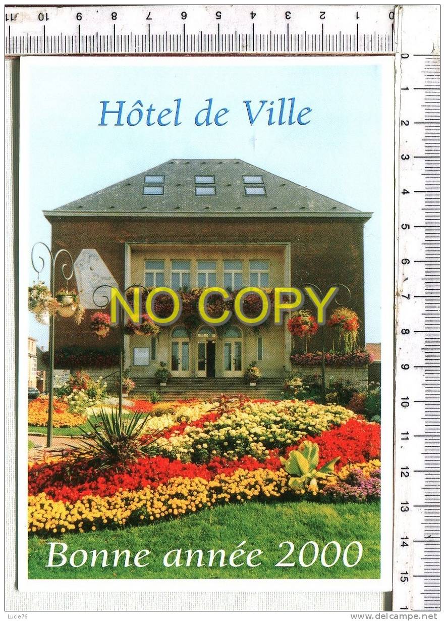 VIEUX CONDE  Passionnément  2000 -   Hôtel De Ville -  Bonne Année    2000 - Vieux Conde