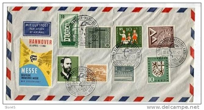 Germany 1957 Cover Special Cancel  Hannover Messe - Covers & Documents