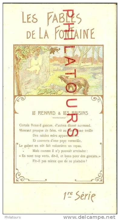 LES FABLES DE LA FONTAINE / LE RENARD ET LES RAISINS (1re Série) - Contes, Fables & Légendes