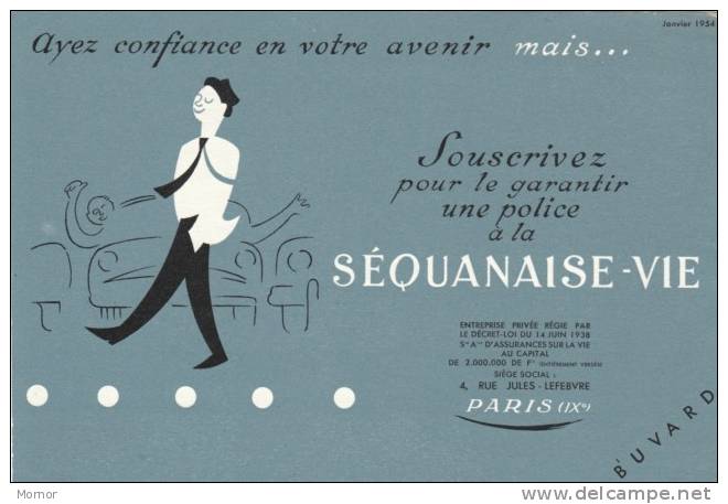 BUVARD   SEQUANAISE-VIE PARIS - Banque & Assurance