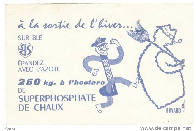 BUVARD  SUPERPHOSPHATE DE CHAUX - Agriculture