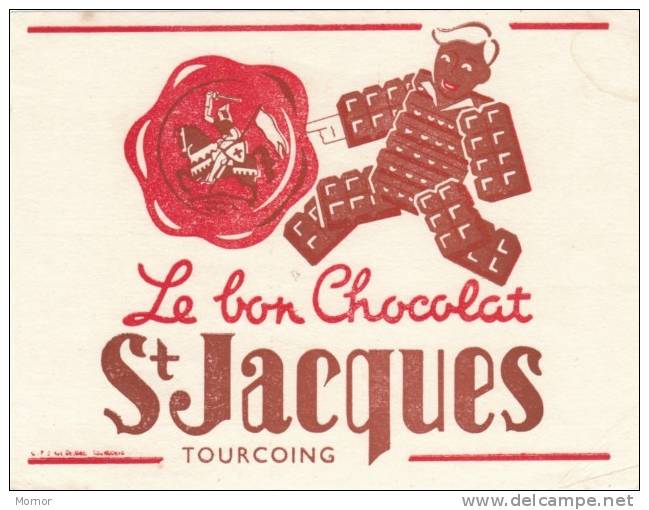 BUVARD  CHOCOLAT ST-JACQUES  TOURCOING - Chocolat