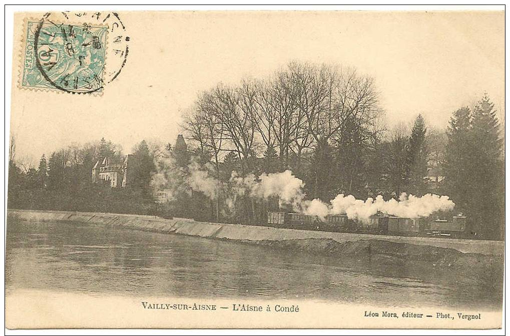 VAILLY SUR AISNE - L'AISNE A CONDE  - TRAIN - Autres & Non Classés