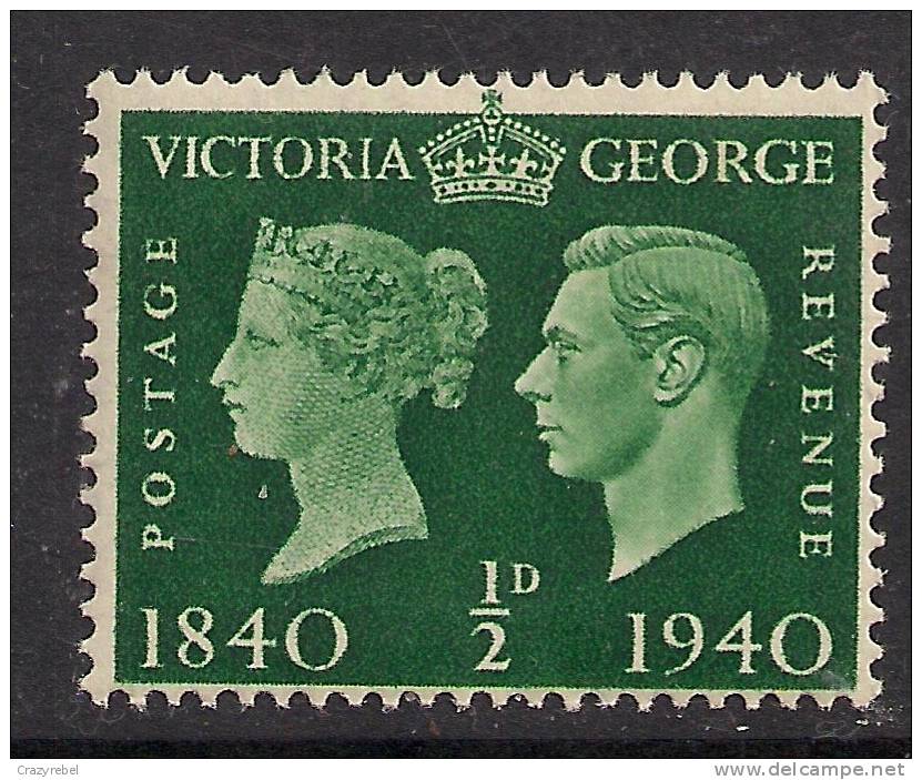 GB 1940 KGV1 1/2d  UMM GREEN CENTENARY STAMP SG 479 (C116) - Neufs