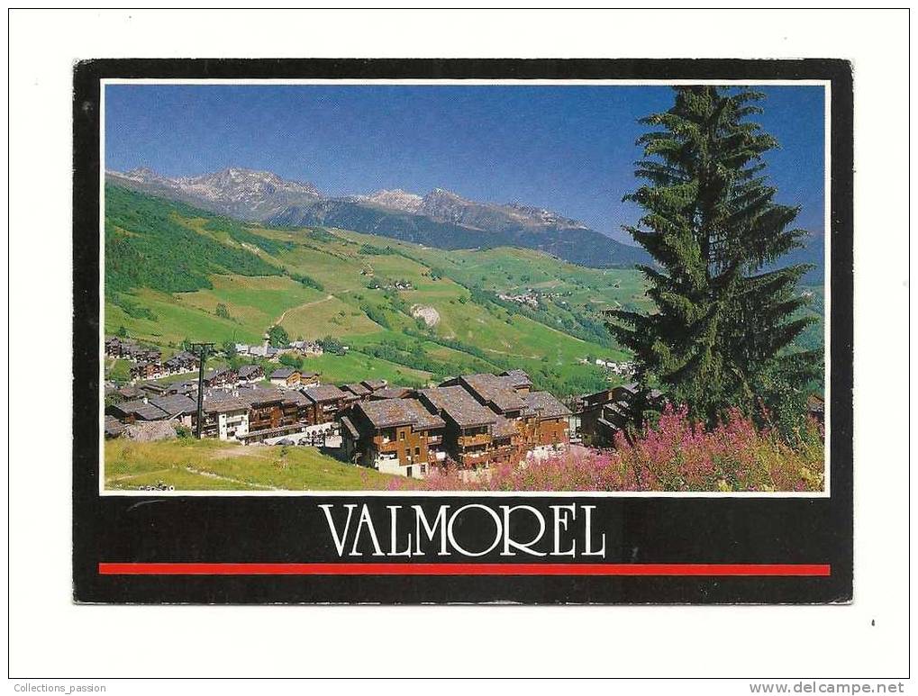 Cp, 73, Valmorel, Vue Générale, Voyagée 1989 - Valmorel