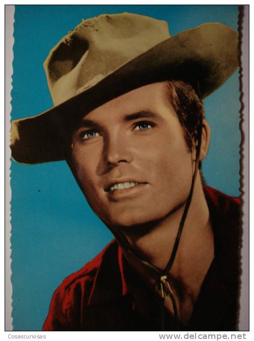 758 TY HARDIN    BRONCO ACTOR ACTRESS ACTEUR ACTRIZ CINE CINEMA FILM POSTCARD YEARS 1960 - TV Series