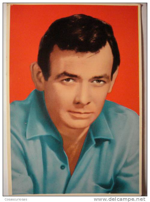 662 DAVID JANSSEN  EL FUGITIVO    ACTOR  ACTEUR CINE CINEMA FILM  POSTCARD YEARS 1970 - TV Series