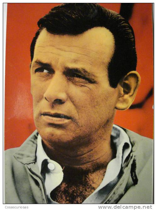 665   DAVID JANSSEN  EL FUGITIVO    ACTOR  ACTEUR CINE CINEMA FILM  POSTCARD YEARS 1970 - TV Series