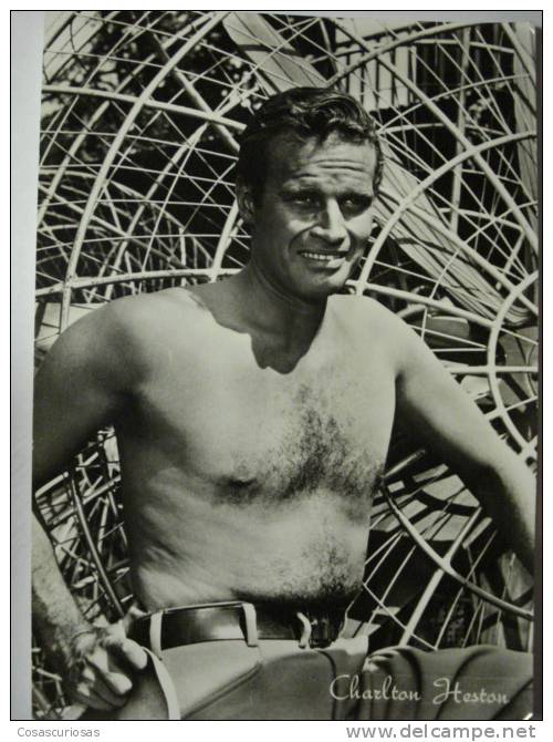 678 CHARLTON HESTON   ACTOR  ACTEUR CINE CINEMA FILM  POSTCARD YEARS 1960 - TV Series