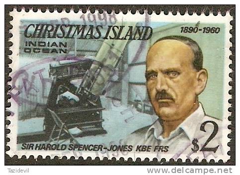 CHRISTMAS ISLAND - USED 1977 $2.00 Visitors - Sir Harold Spencer-Jones - Christmas Island