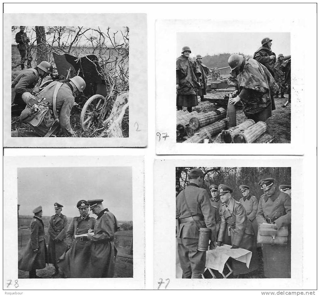 Invasion Allemande En 1940  - 67 Photos- Correspondant Allemand -Format  5x5 - War 1939-45