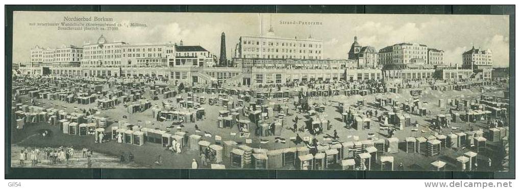 Nordseebad - Borkum  - Strand-panorama- Phi92 - Borkum