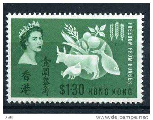 1963 Hong Kong, Campagna Mondiale Contro La Fame Feime , Serie Completa Nuova (**) - Unused Stamps