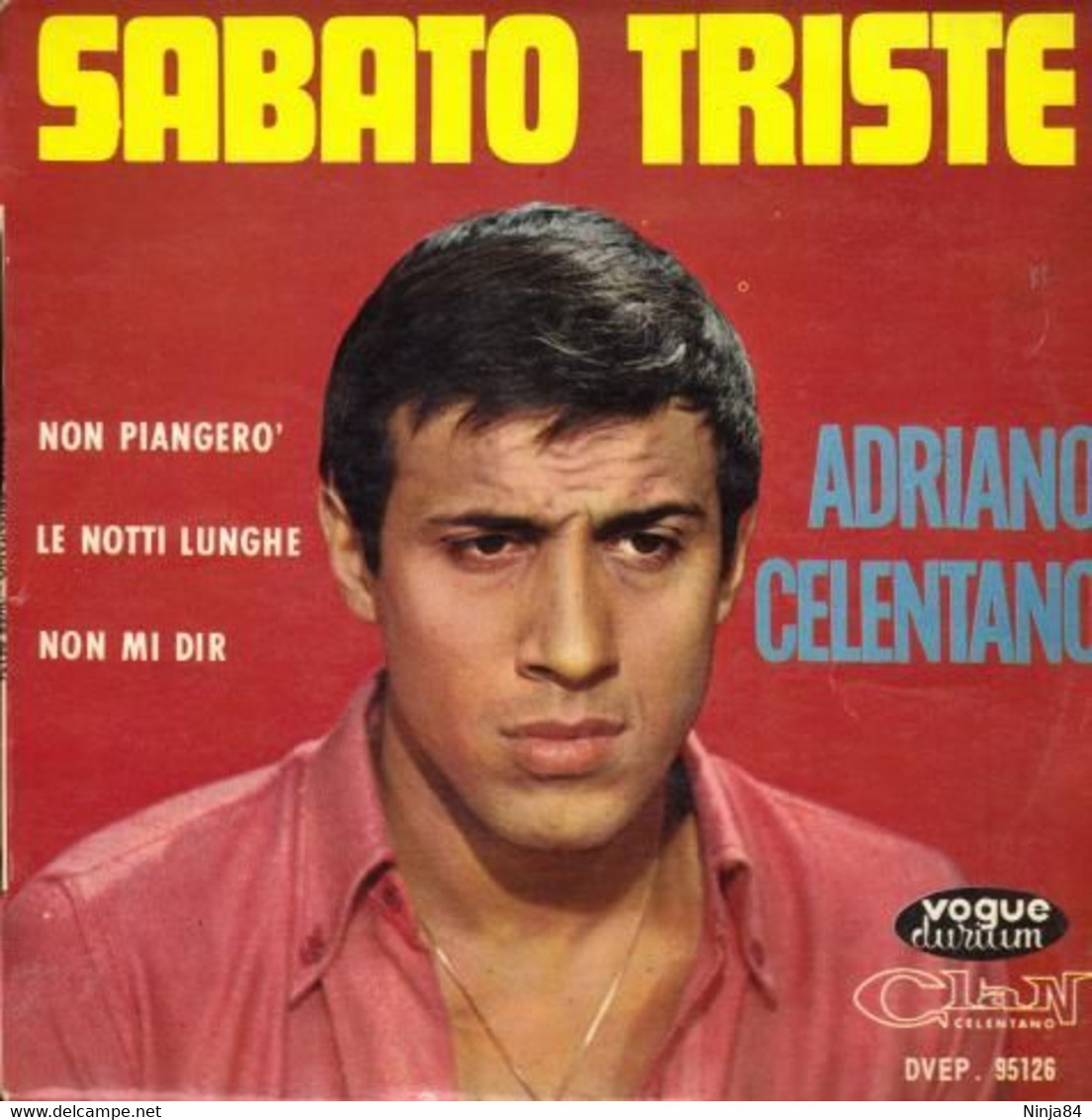 EP 45 RPM (7")  Adriano Celentano  "  Sabato Triste  " - Sonstige - Italienische Musik