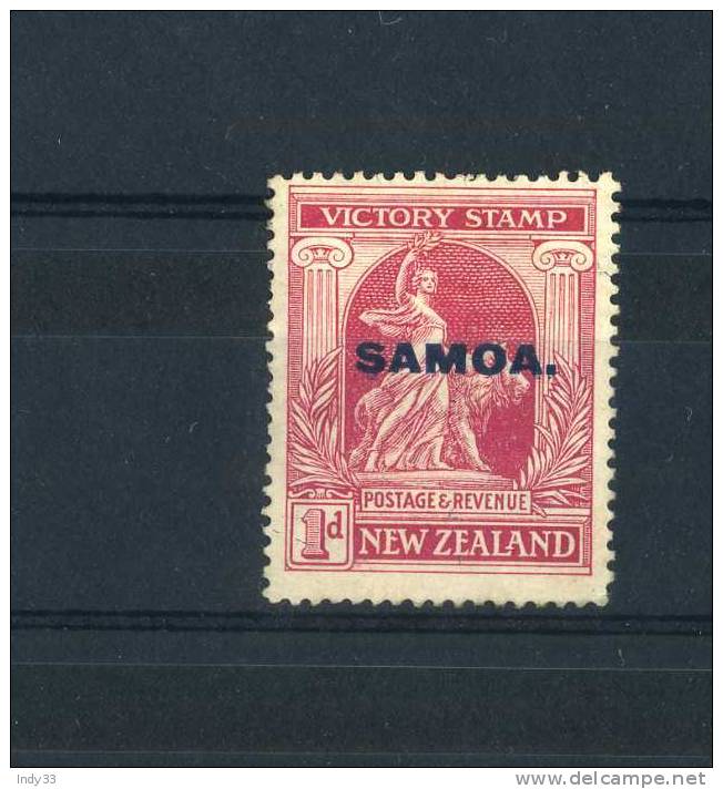 - SAMOA 1919 . NEUF AVEC CHARNIERE . AMINCISSEMENTS - Samoa (Staat)