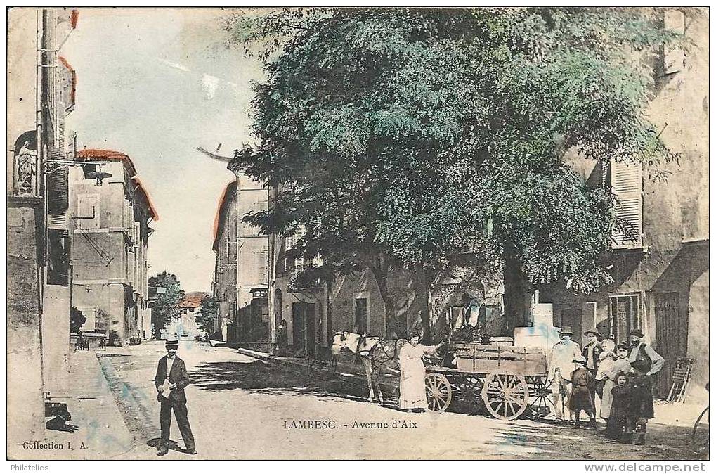 LAMBESC  AV D AIX 1908 - Lambesc