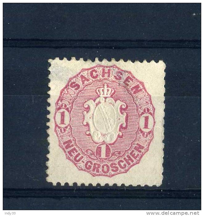 - ALLEMAGNE SAXE 1863 . NEUF SANS GOMME - Sachsen