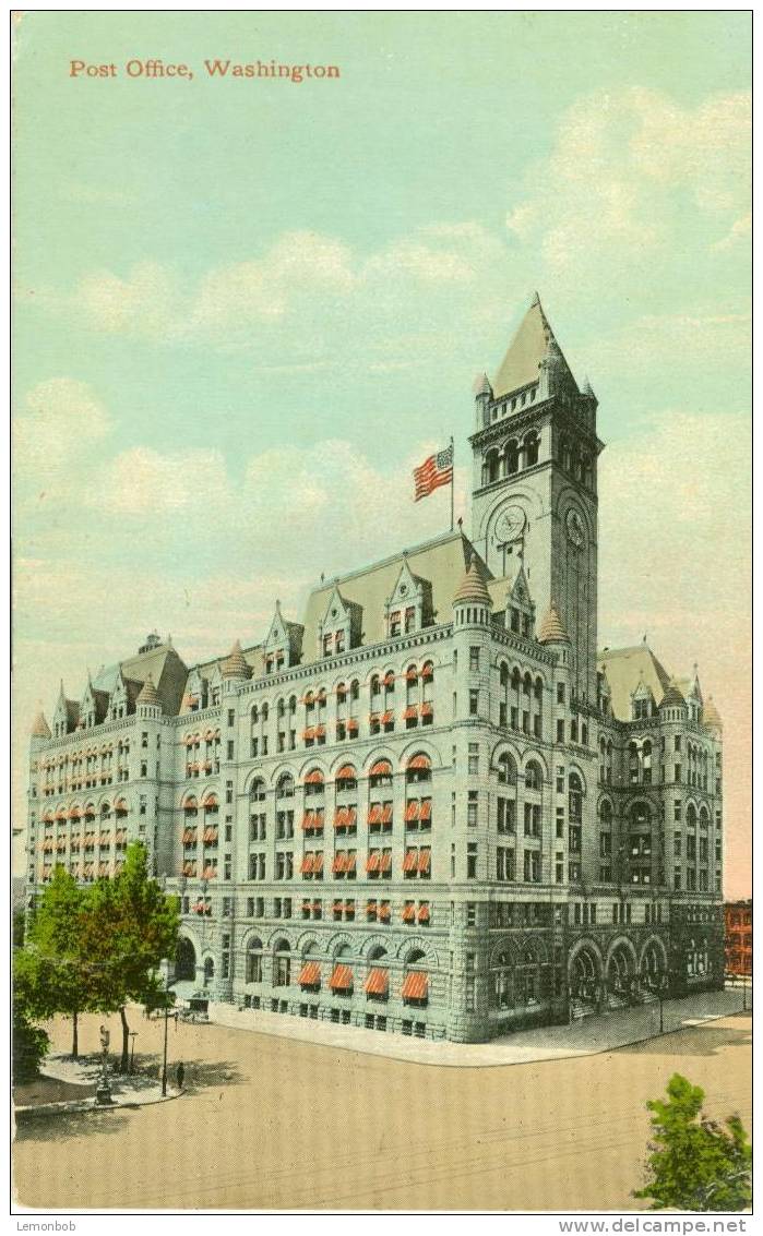 USA – United States – Post Office, Washington – Early 1900s Unused Postcard [P3573] - Washington DC