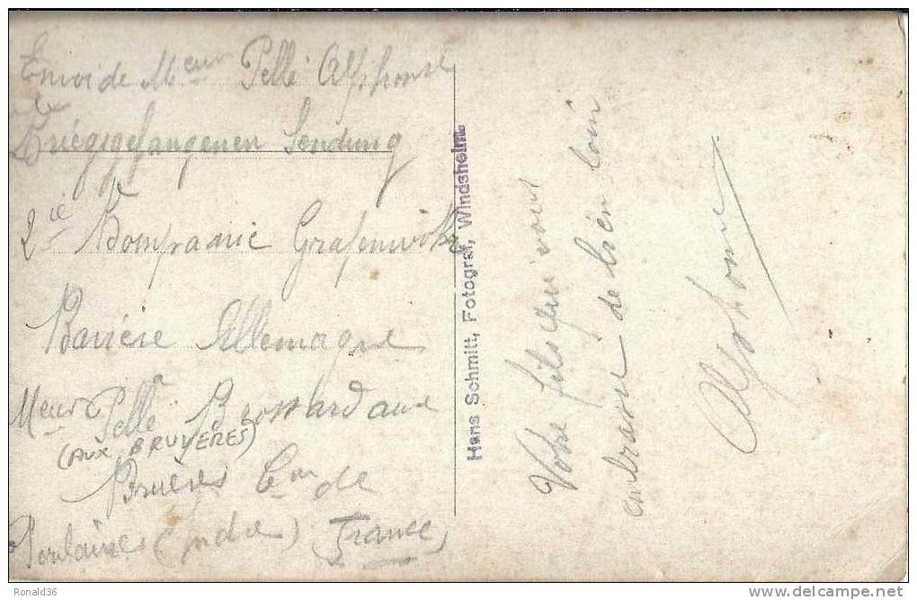 Cp Allemagne Bavière Grafenwoehr  Soldat PELLE Alphonse De Poulaines Indre 36 Bruères 85 Et 154 Regiment Infanterie - Grafenwöhr