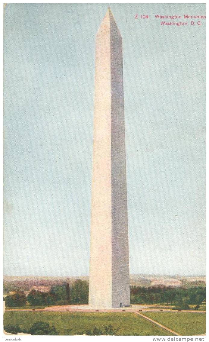 USA – United States – Washington Monument, Washington D.C. Early 1900s Unused Postcard [P3581] - Washington DC