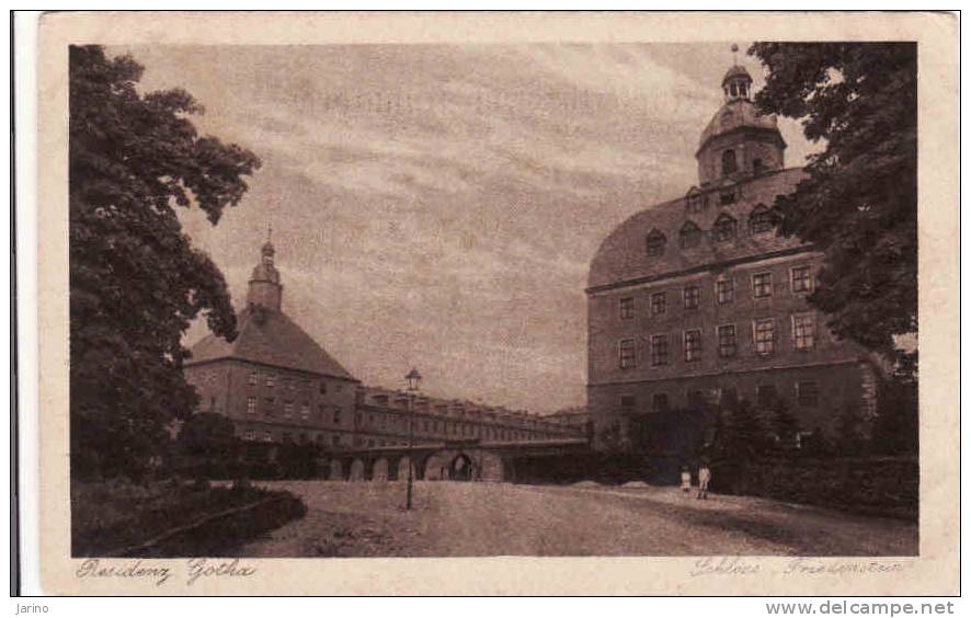 Deutschland-Thüringen, Residenz Gotha 1922, Schloss Friedenstein, Gelaufen Nien - Gotha