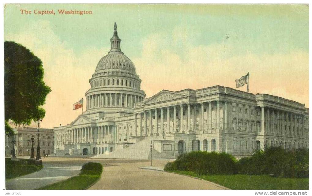 USA – United States – The Capitol, Washington 1913  Used Postcard [P3590] - Washington DC