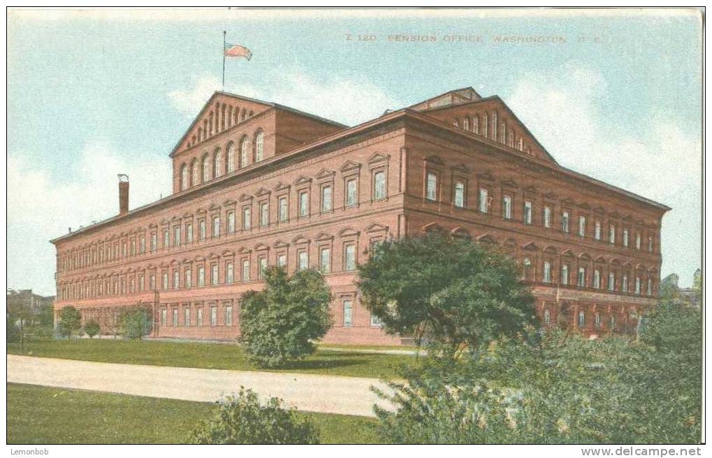 USA – United States – Pension Office, Washington D.C. Early 1900s Unused Postcard [P3591] - Washington DC