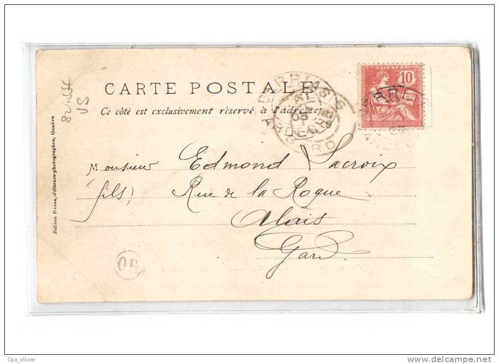 SUISSE Liddes, Vue Générale, Route Du Grand St Bernard, Chalets, Ed JJ 2620, 1903 - Liddes