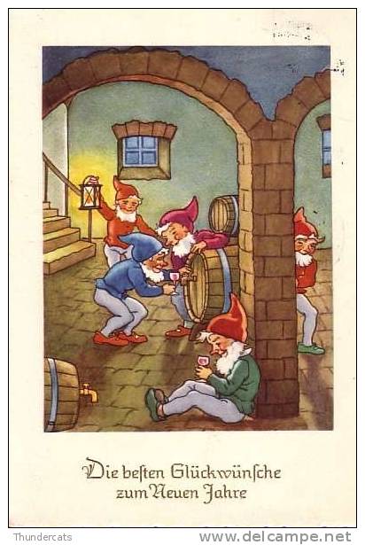 ILLUSTRATEUR LUTIN NAIN ** ARTIST SIGNED GNOME DWARF DWERG KABOUTER ZWERGE - Contes, Fables & Légendes