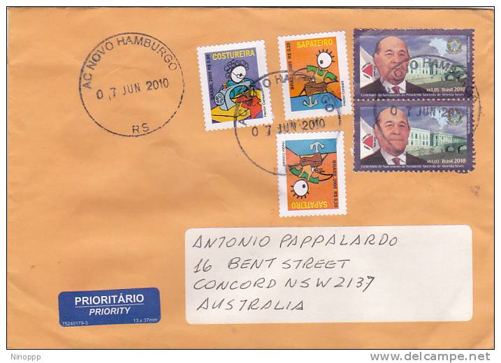 Brasil 2010  Cover Sent To Australia - Other & Unclassified