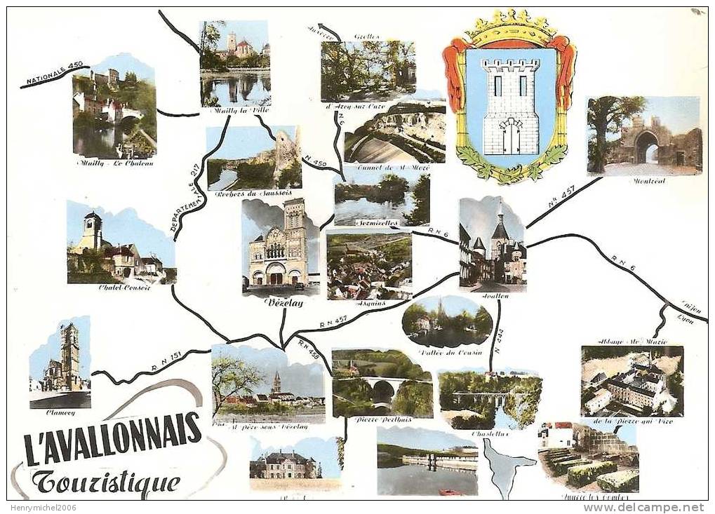 Yonne - Département Circuit L'avallonnais Touristique En 1978, Ed Photo Cim - Autres & Non Classés