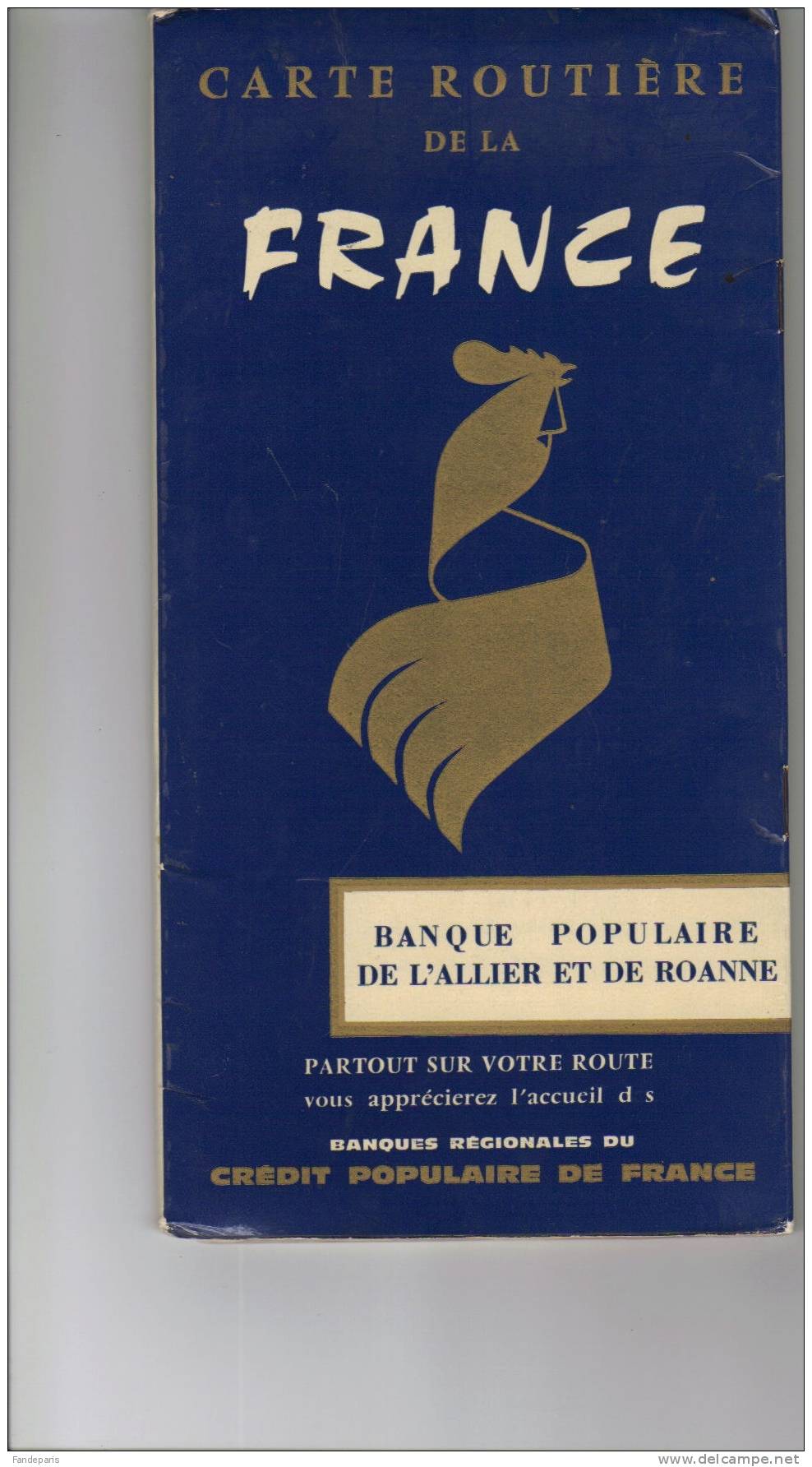 CARTES ROUTIERES  // FRANCE  //  BANQUE POPULAIRE  / - Cartes Routières