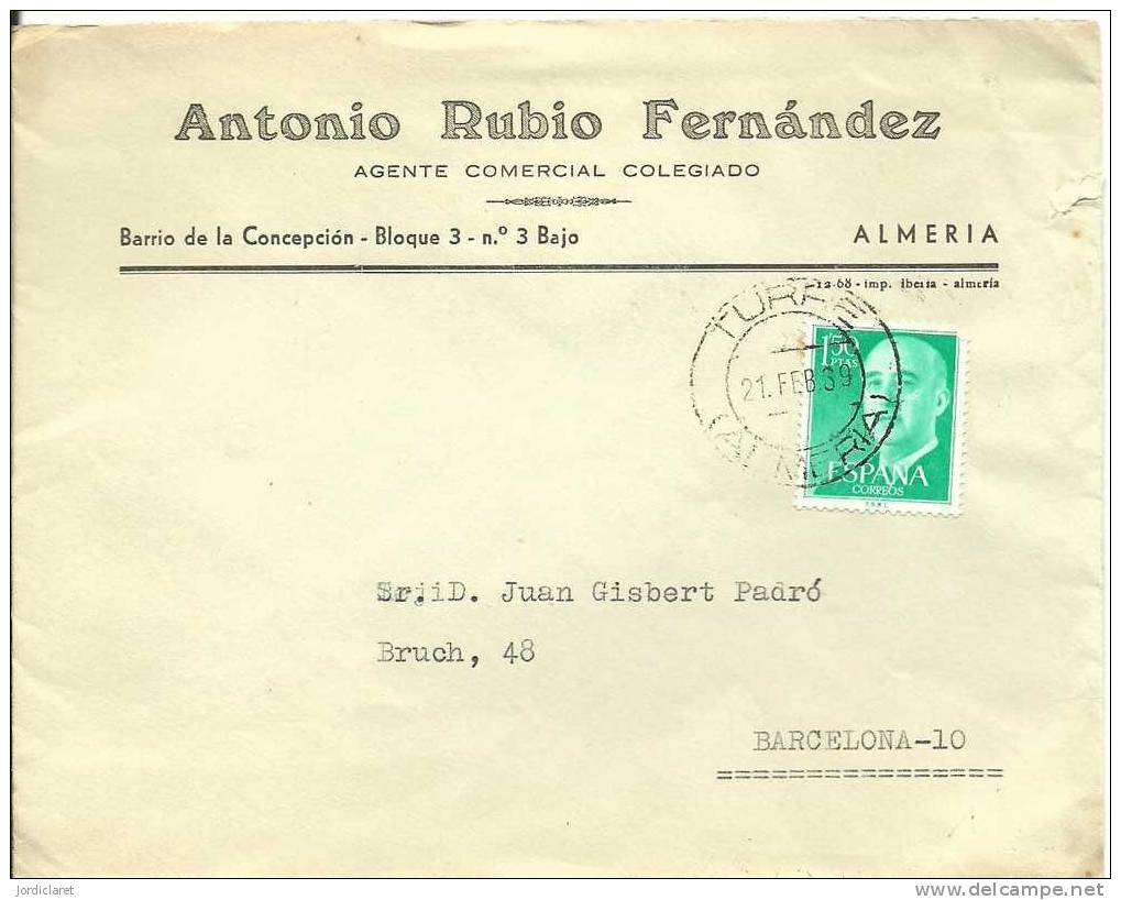 CARTA COMERCIAL 1969 ALMERIA - Briefe U. Dokumente