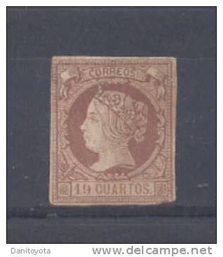 EDIFIL 54 * 19 CUARTOS ISABEL II - Used Stamps