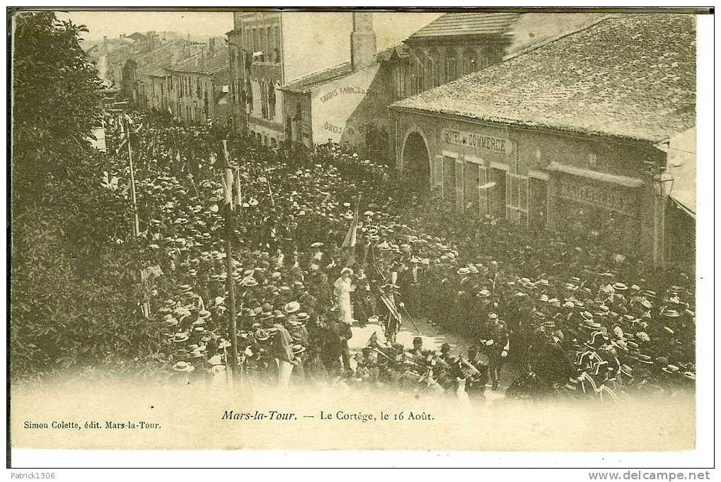 CPA  MARS LA TOUR, Le Cortège Le 16 Août 3955 - Betogingen