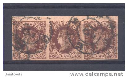 EDIFIL 58 USADO 4 CUARTO ISABEL II - Used Stamps