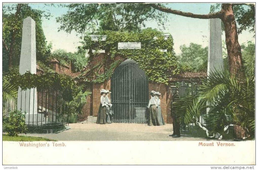 USA – United States – Washington's Tomb, Mount Vernon 1908 Used Postcard [P3616] - Washington DC