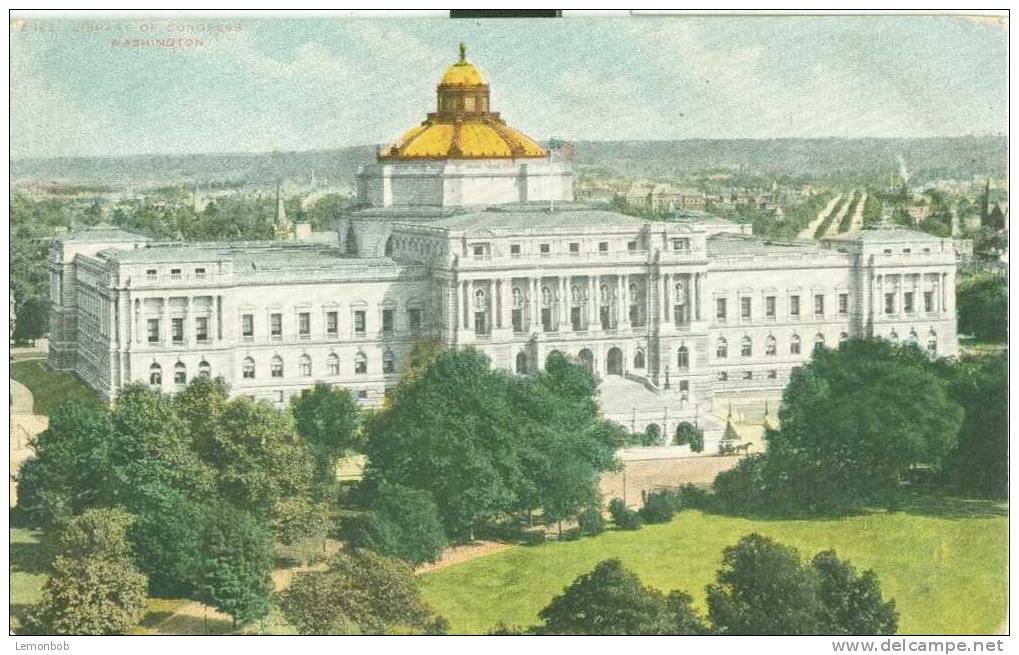 USA – United States – Library Of Congress, Washington D.C. Early 1900s Unused Postcard [P3628] - Washington DC