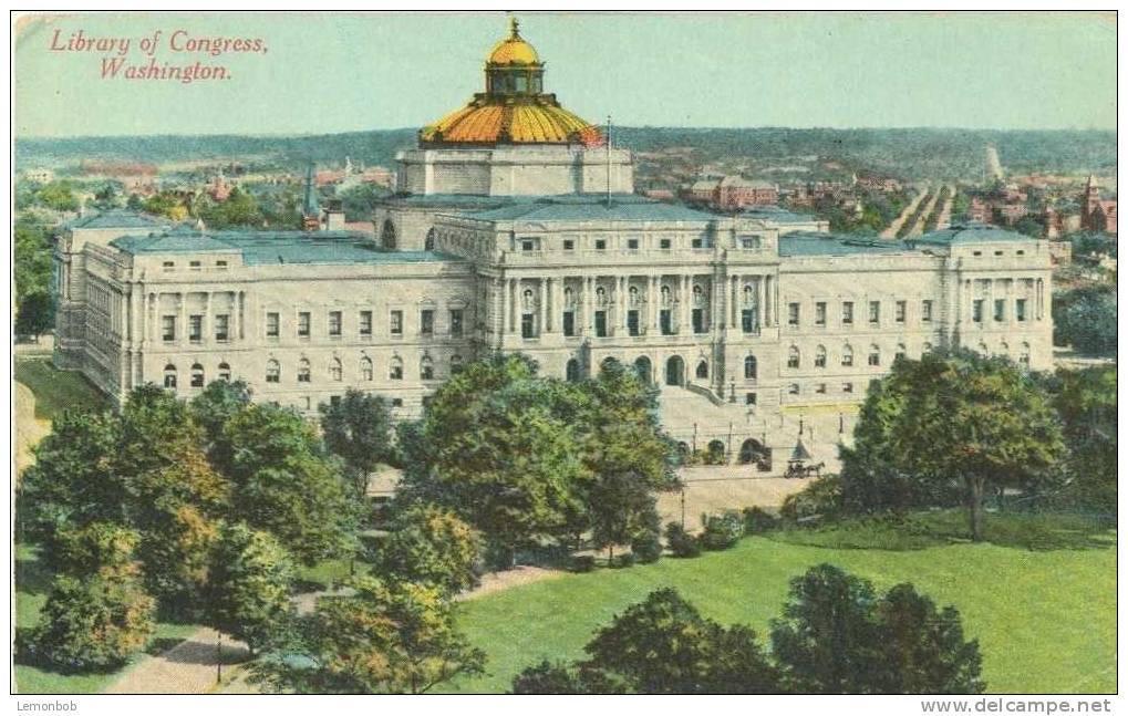 USA – United States –  Library Of Congress, Washington D.C. 1911 Used Postcard [P3629] - Washington DC