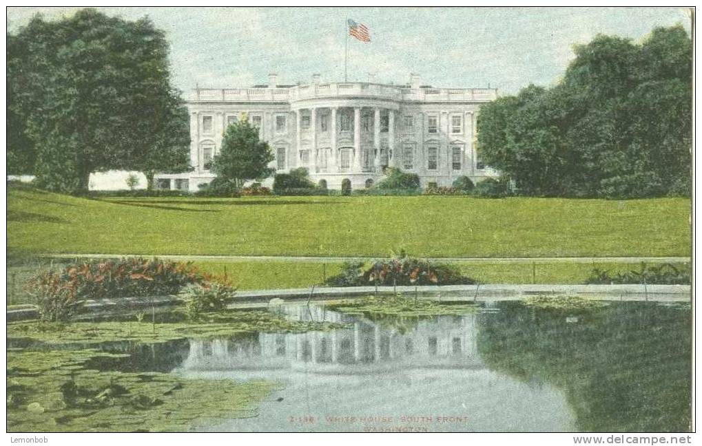 USA – United States – White House, South Front, Washington Early 1900s Unused Postcard [P3634] - Washington DC