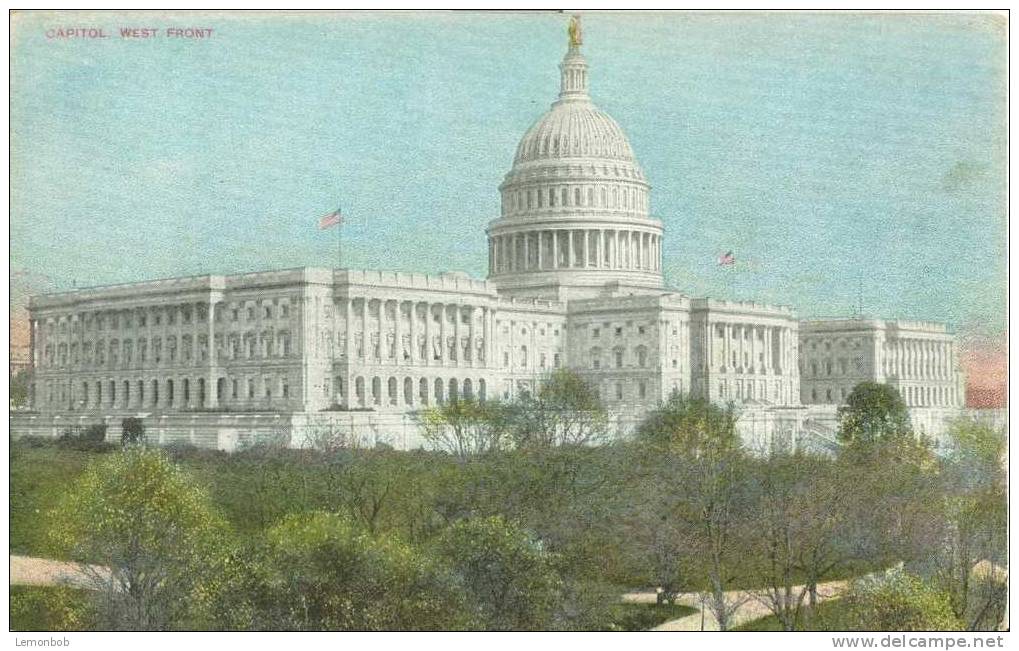 USA – United States –  Capitol, West Front, Washington D.C. Unused Postcard [P3635] - Washington DC